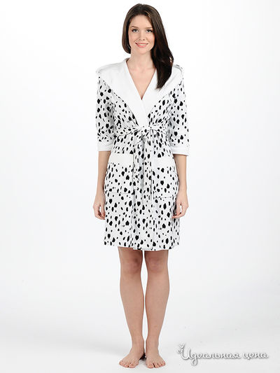 Халат Nusa, цвет цвет черный / белый