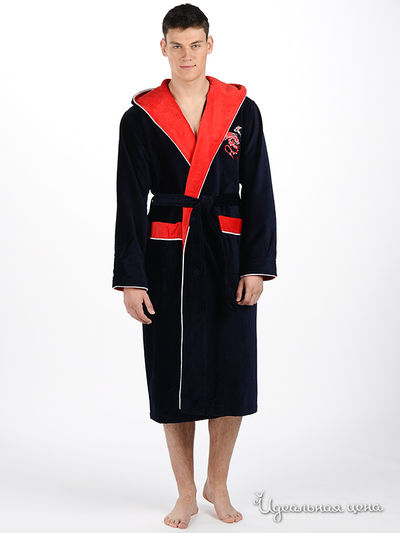 Халат Nusa, цвет цвет синий / красный