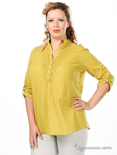 Блуза Natura, цвет цвет охра