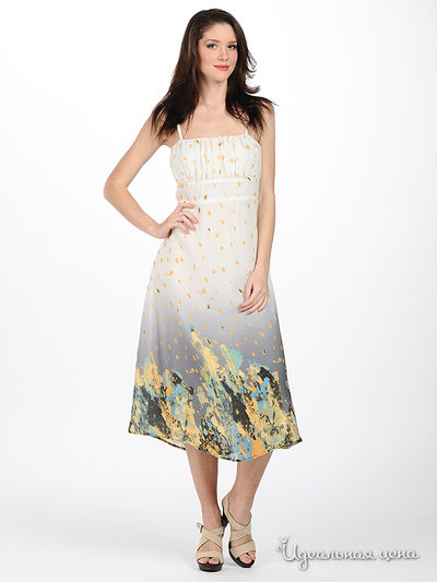 Сарафан Brand, цвет цвет молочный / серый