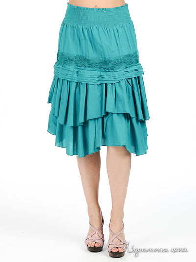 Юбка Marlboro Classics, цвет цвет зеленый