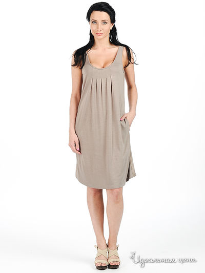 Платье Marlboro Classics, цвет цвет серо-бежевый