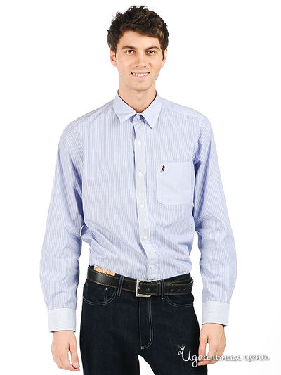 Сорочка Marlboro Classics, цвет цвет лиловый / белый