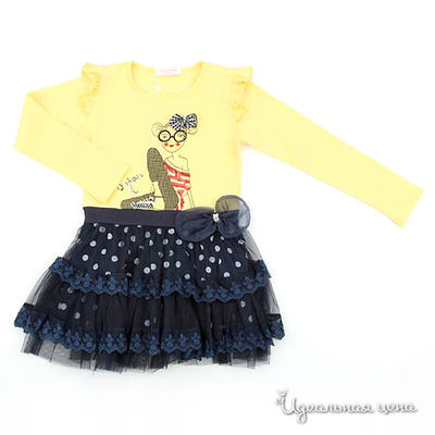 Платье Colabear, цвет цвет желтый / темно-синий