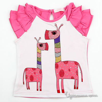 Футболка Colabear, цвет цвет белый / розовый