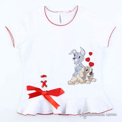 Футболка Colabear, цвет цвет белый / красный