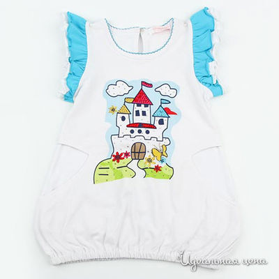 Туника Colabear, цвет цвет белый / голубой