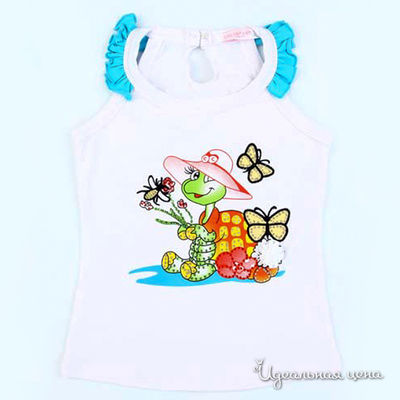 Майка Colabear, цвет цвет белый / голубой