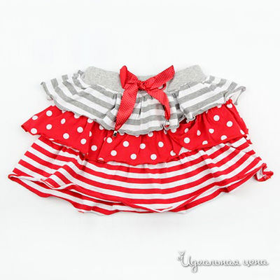 Юбка Colabear, цвет цвет серый / красный