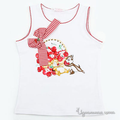 Майка Colabear, цвет цвет белый / красный