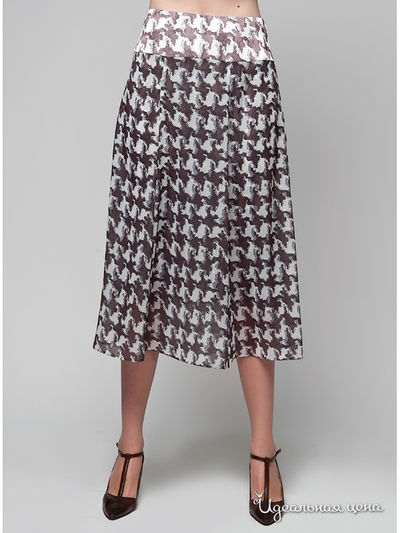 Юбка Akimbo, цвет цвет белый / коричневый