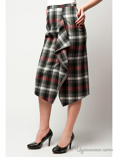 Юбка Akimbo, цвет цвет серый / черный / бордовый