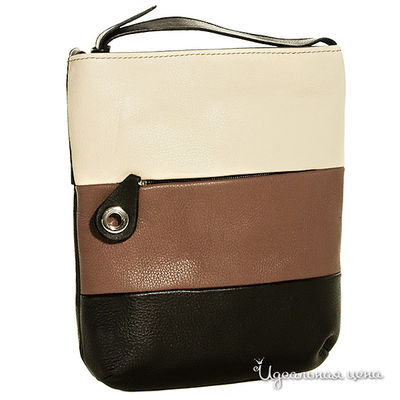 Сумка Афина, цвет цвет бежевый / черный / кофе