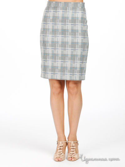 Юбка Akimbo, цвет цвет серый / принт клетка