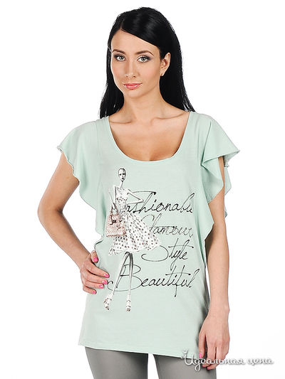 Футболка Sexy woman&Northland, цвет цвет фисташковый