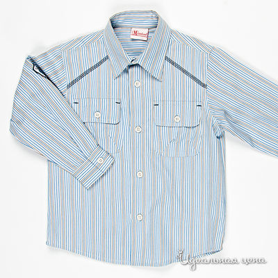 Рубашка Montefiore, цвет цвет белый / синий / коричневый