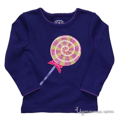 Лонгслив Carters, цвет цвет фиолетовый
