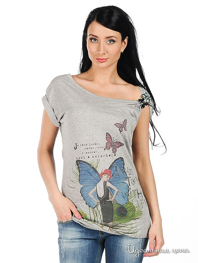 Футболка Sexy woman&Northland, цвет цвет серый