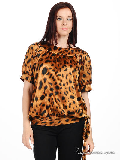 Блуза MadamT, цвет цвет коричневый / черный