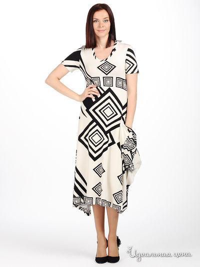 Платье MadamT, цвет цвет бежевый / черный