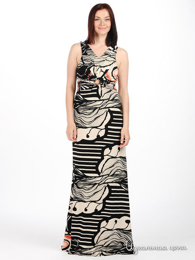 Платье MadamT, цвет цвет черный / бежевый / красный