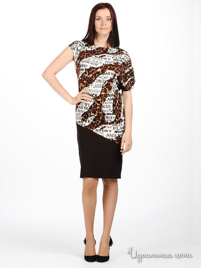 Платье MadamT, цвет цвет коричневый