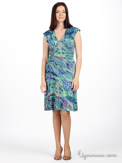 Платье MadamT, цвет цвет зеленый / синий