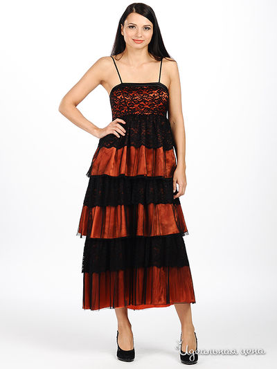 Платье CORONA, цвет цвет оранжевый