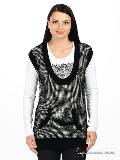 Жилет CORONA, цвет цвет черный / белый