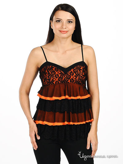 Топ CORONA, цвет цвет оранжевый