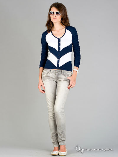 Кардиган Gloss, цвет цвет синий / белый
