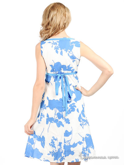 Платье Connection 18 женское, цвет белый / голубой