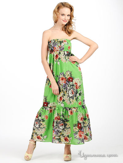 Платье Connection 18, цвет цвет зеленый