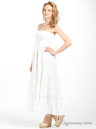 Платье India Boutique женское, цвет белый