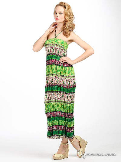 Платье India Boutique женское, цвет зеленый