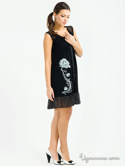 Платье-халат Pikanto, цвет цвет черный