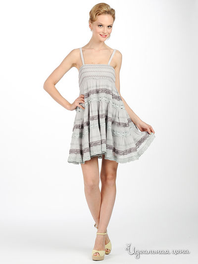 Платье Cecico, цвет цвет серый / сиреневый