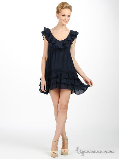 Платье Double zero, цвет цвет темно-синий