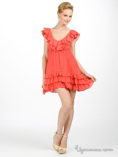 Платье Double zero, цвет цвет алый