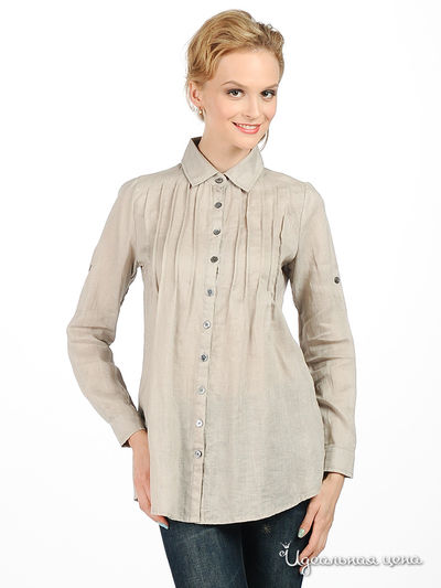 Блузка NikiBiki, цвет цвет серо-бежевый