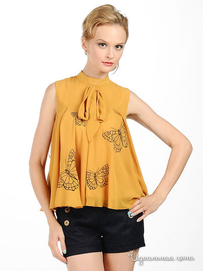 Блузка Rare, цвет цвет горчичный
