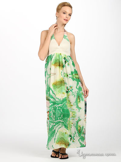 Платье Kseniya Knyazeva, цвет цвет зеленый