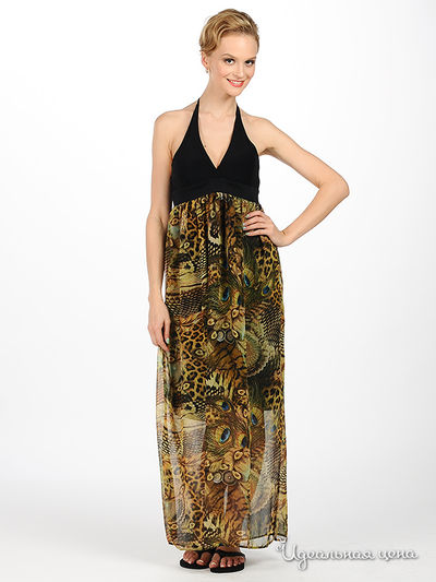 Платье Kseniya Knyazeva, цвет цвет коричневый / желтый