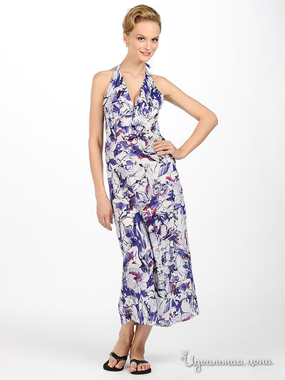 Сарафан Kseniya Knyazeva, цвет цвет белый / фиолетовый