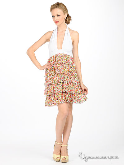 Платье Kseniya Knyazeva, цвет цвет белый / красный