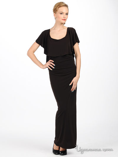 Платье Kseniya Knyazeva, цвет цвет коричневый