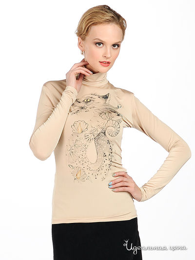 Водолазка Kseniya Knyazeva, цвет цвет золотистый