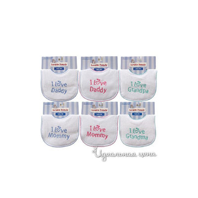 Нагрудник Luvable Friends, цвет цвет белый