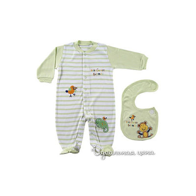 Комплект Hudson baby, цвет цвет салатовый / белый