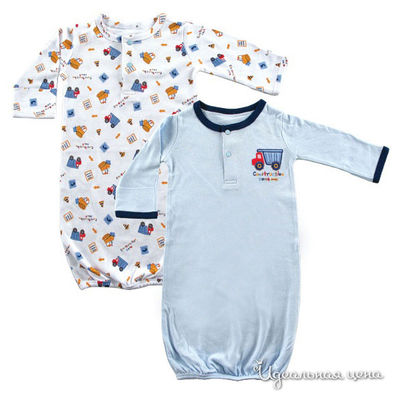 Комплект Hudson baby, цвет цвет голубой / белый